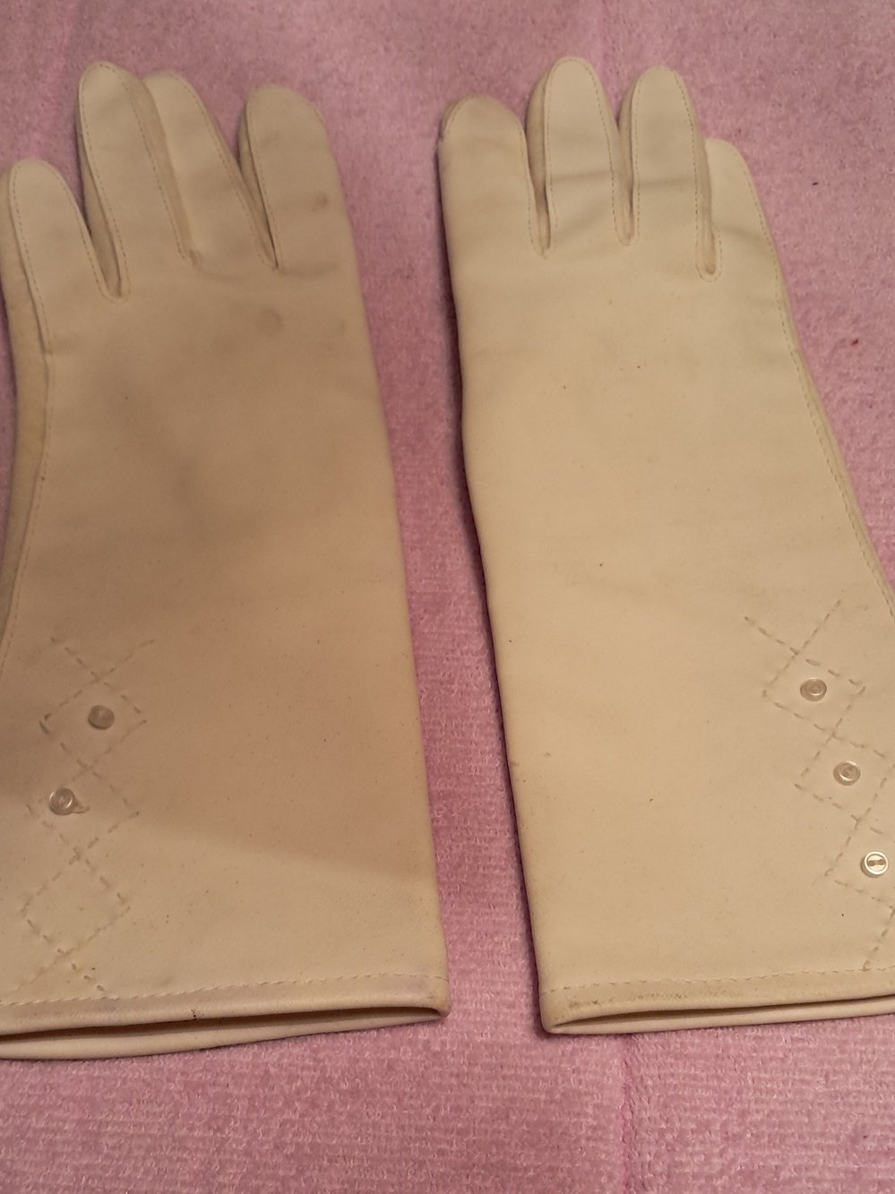 Vintage Teens/womens Classic Leather Gloves - Elegant Winter Accessory